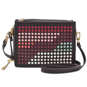 Fossil Campbell Holiday Studs Mini Crossbody Bag